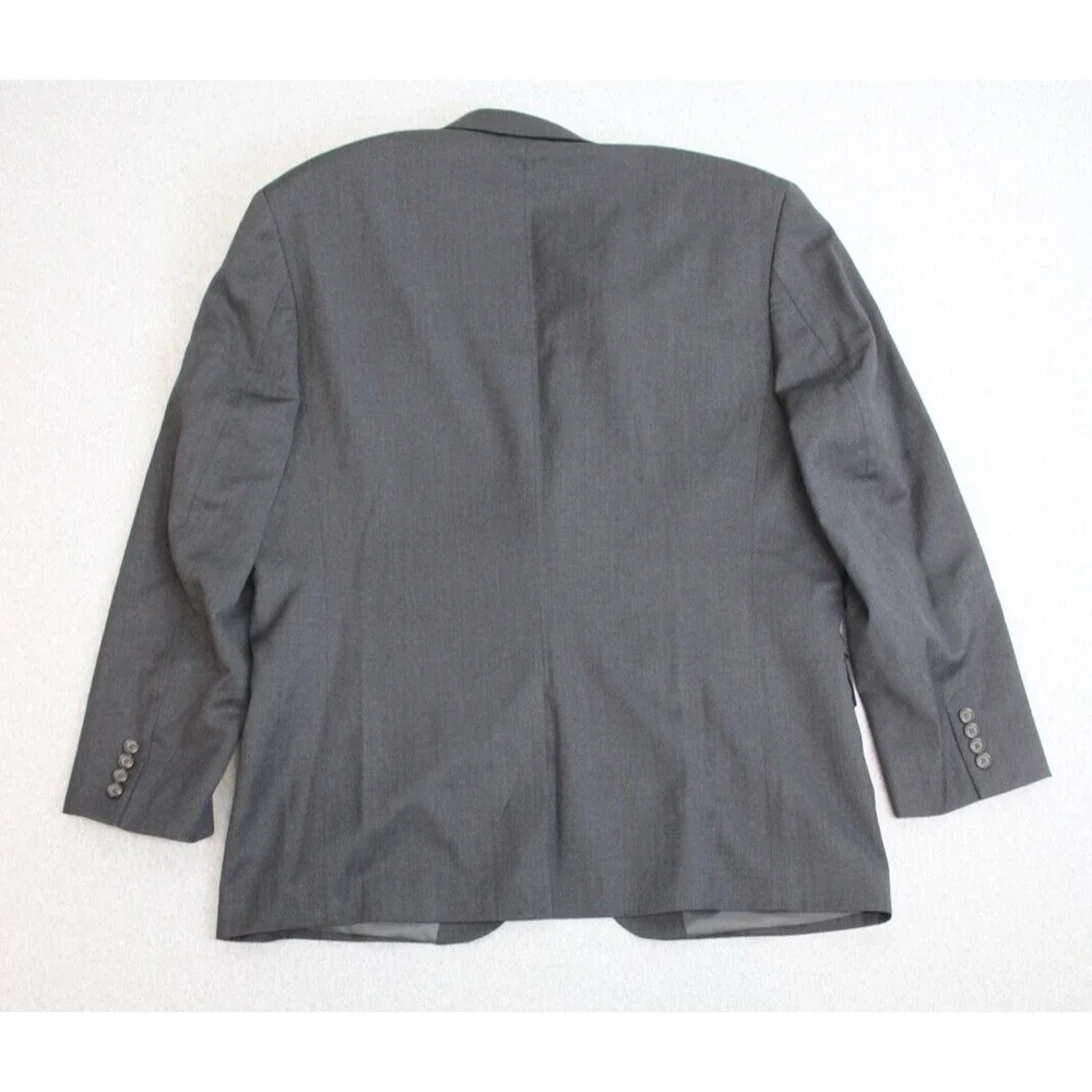 Lauren‎ Ralph Lauren Blazer Men 44R Gray 100% Wool Single Breast Lined Jacket